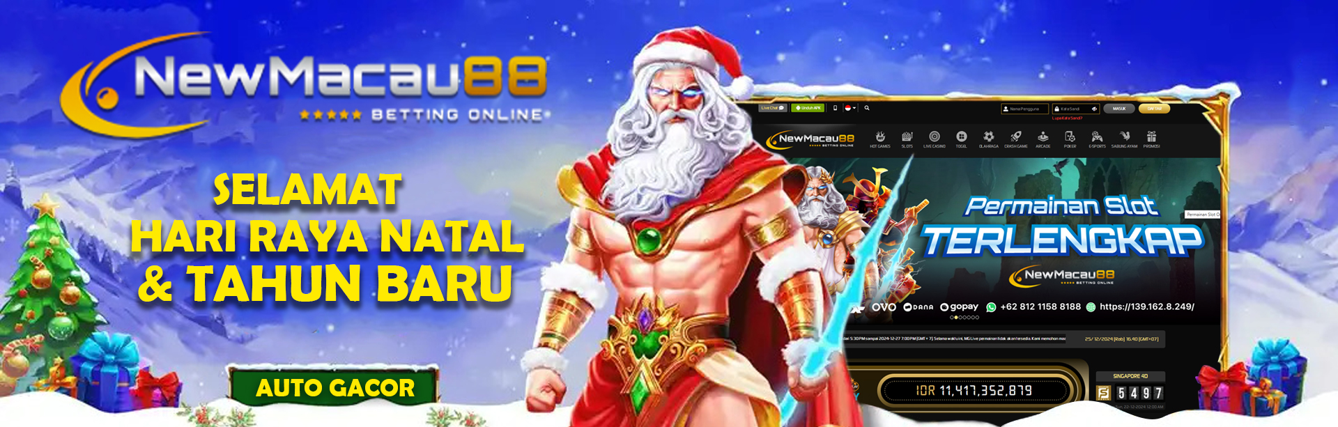 SELAMAT NATAL DAN TAHUN BARU NEWMACAU88